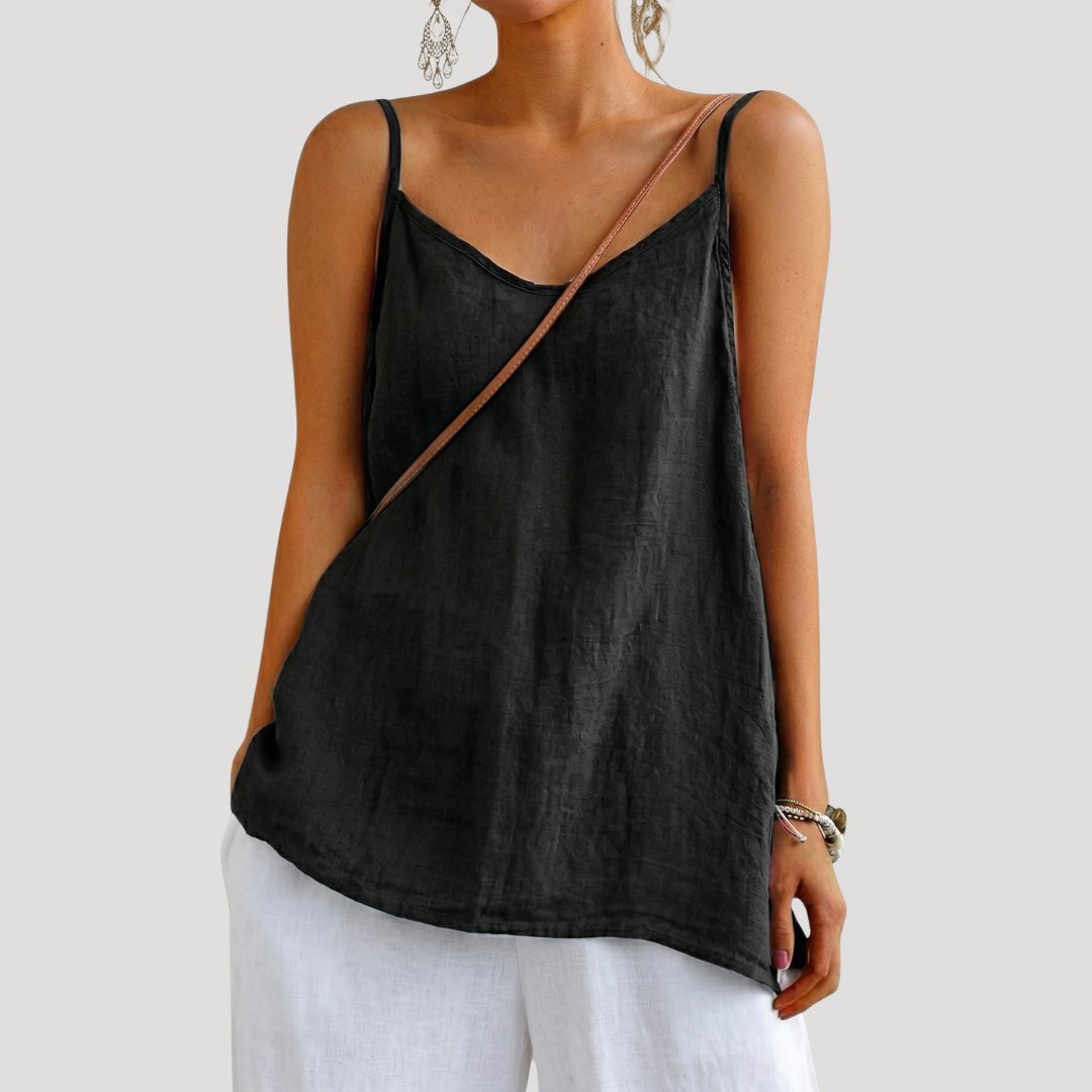 Women's V-Neck Camisole - Black