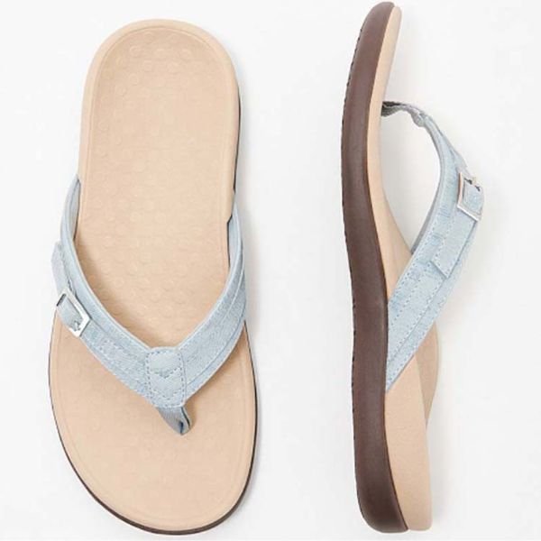 Women's Beach Flip Flop Sandals - Blue