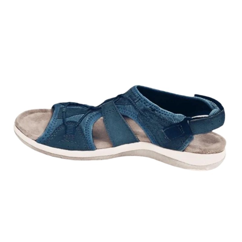 Women's Suede Fisherman Sandals - Navy Blue