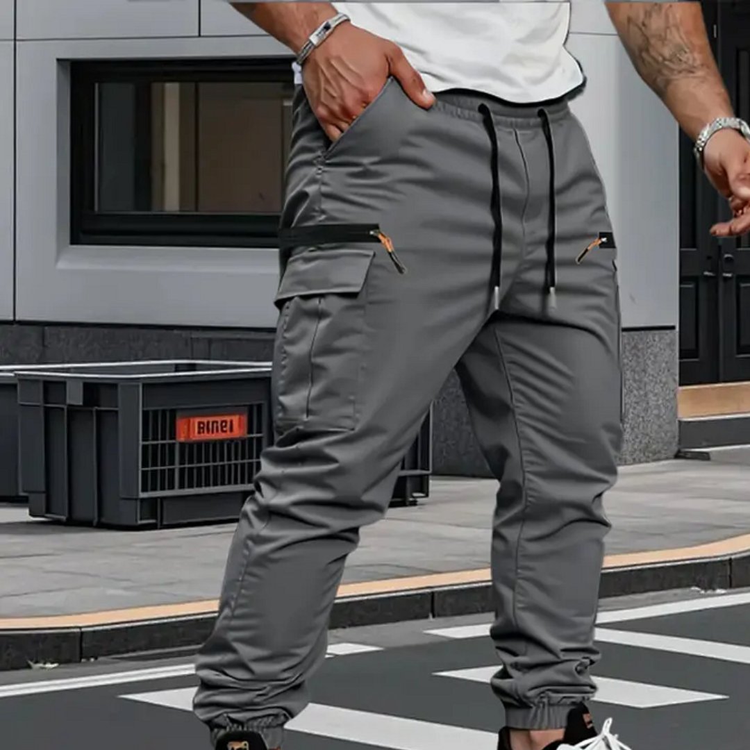 Men's Cargo Jogger Pants - Grey