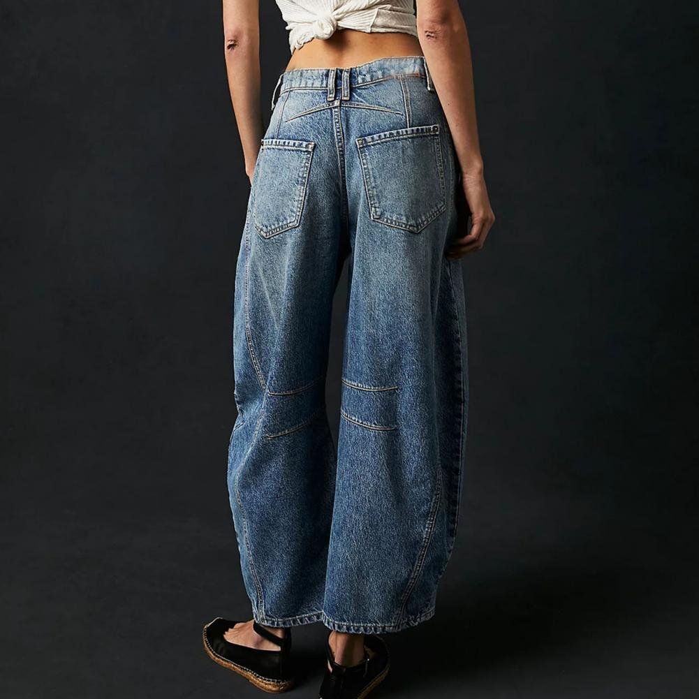 Women's High-Waisted Wide-Leg Jeans