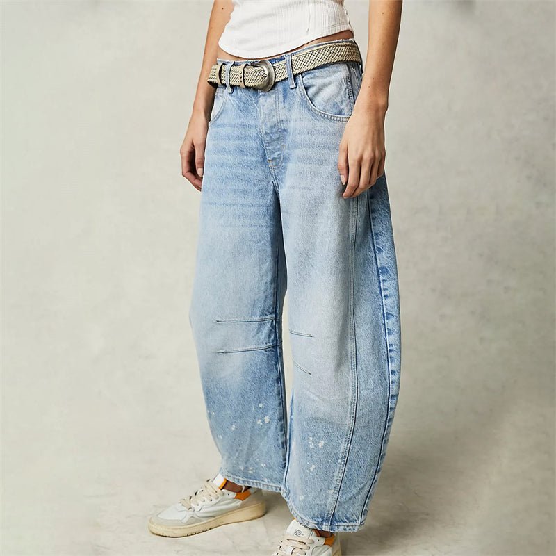 Women's High-Waisted Wide-Leg Jeans