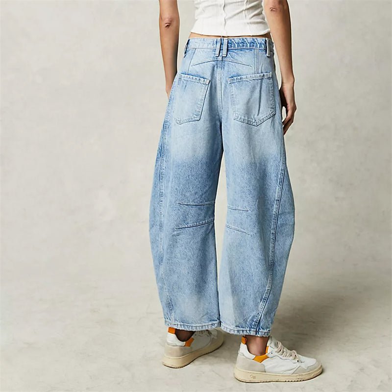 Women's High-Waisted Wide-Leg Jeans