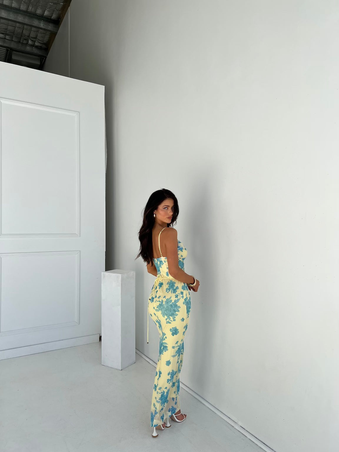 Floral Bodycon Maxi Dress
