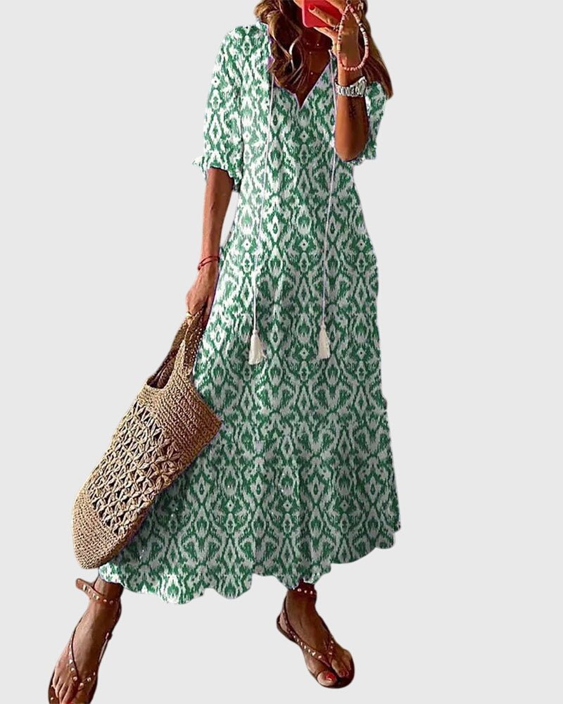 Women's Vacation Maxi Dress - Green (Almost sold out)