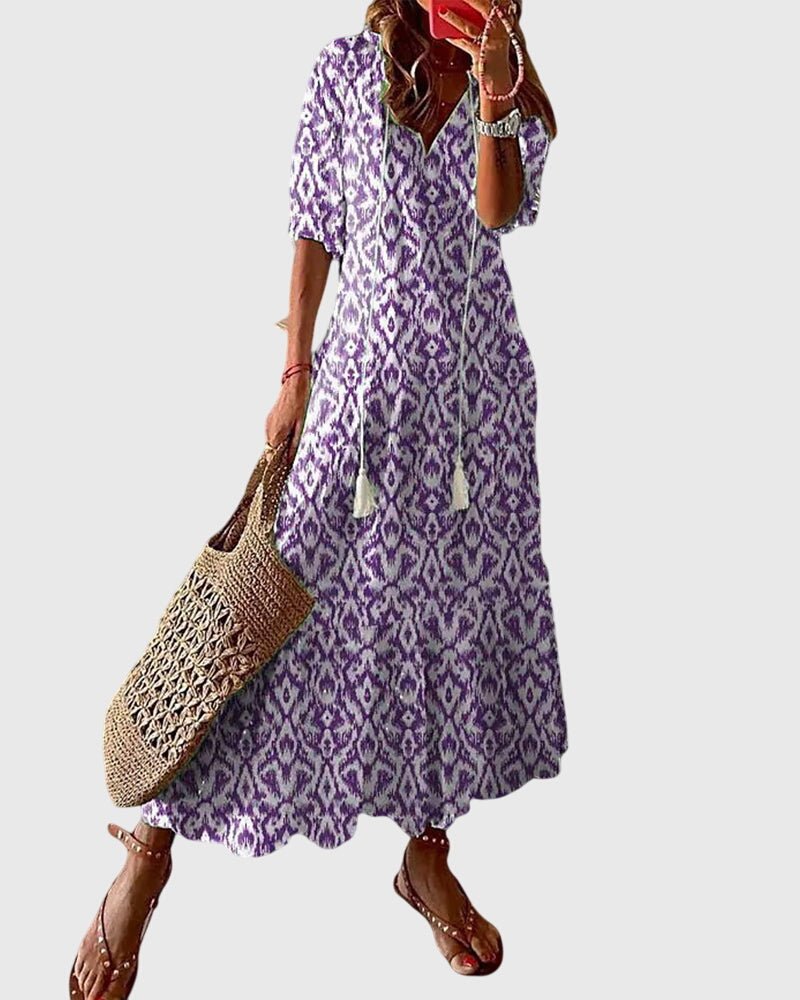 Women's Vacation Maxi Dress - Purple (Almost sold out)