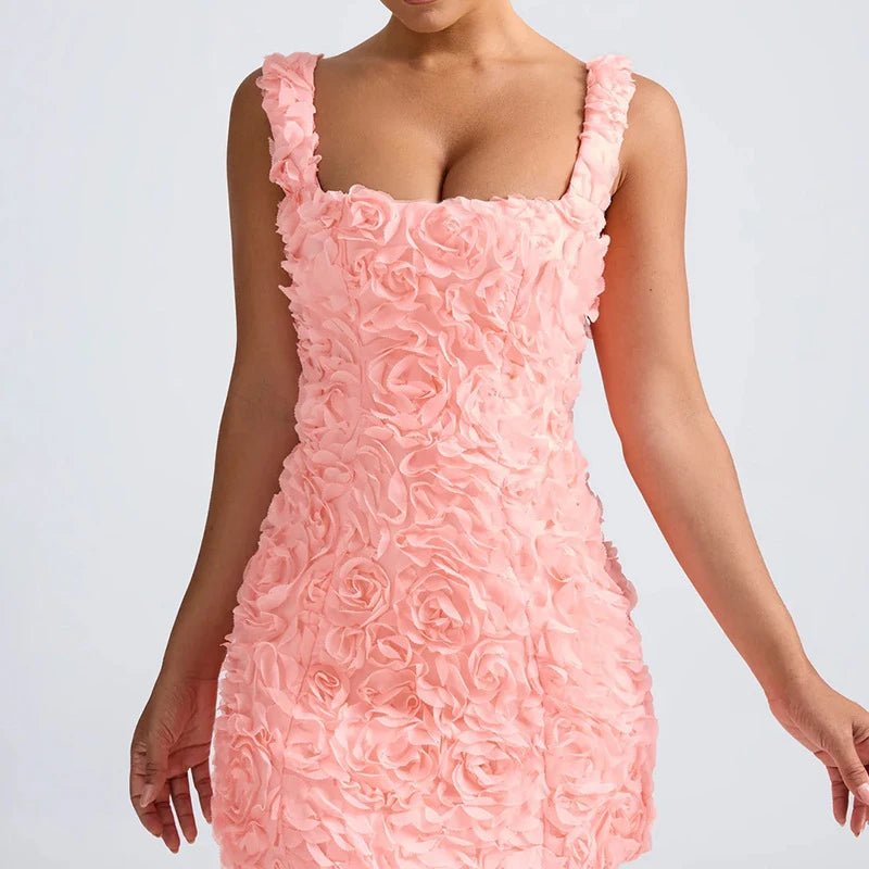 Women's Floral Party Mini Dress