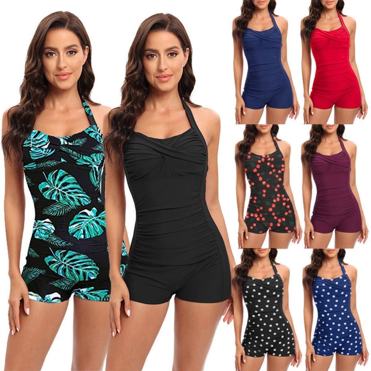 Women's Halter One-Piece Swimsuit