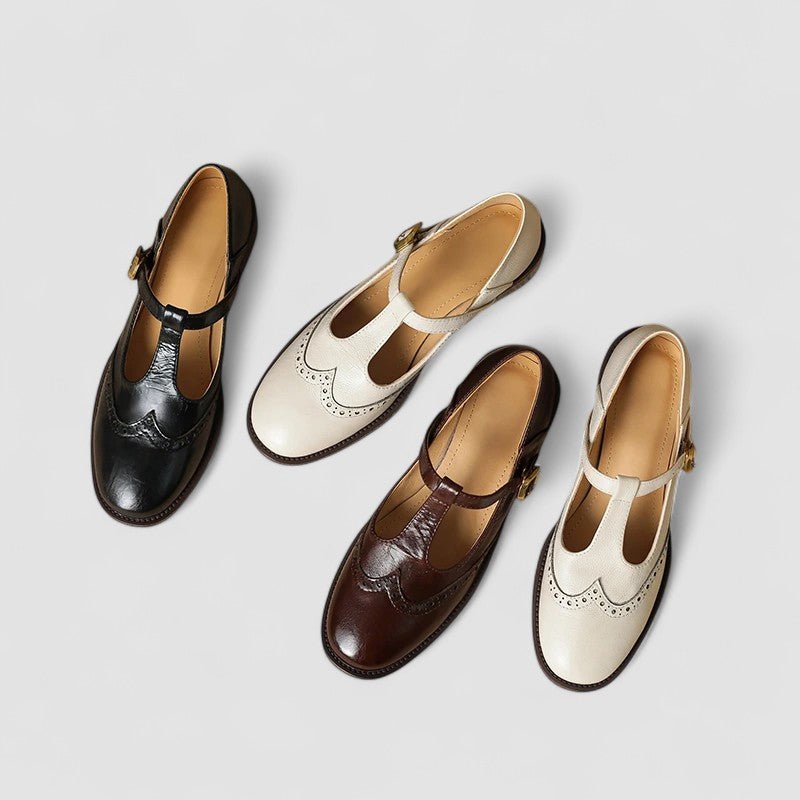 Women's Leather Mary Jane Brogues