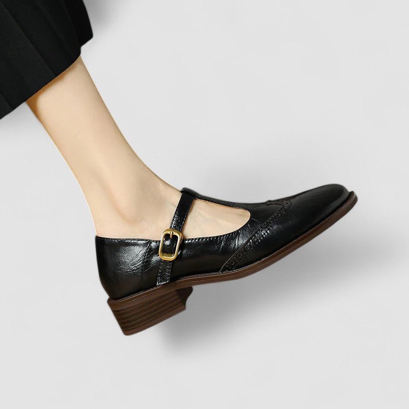 Women's Leather Mary Jane Brogues
