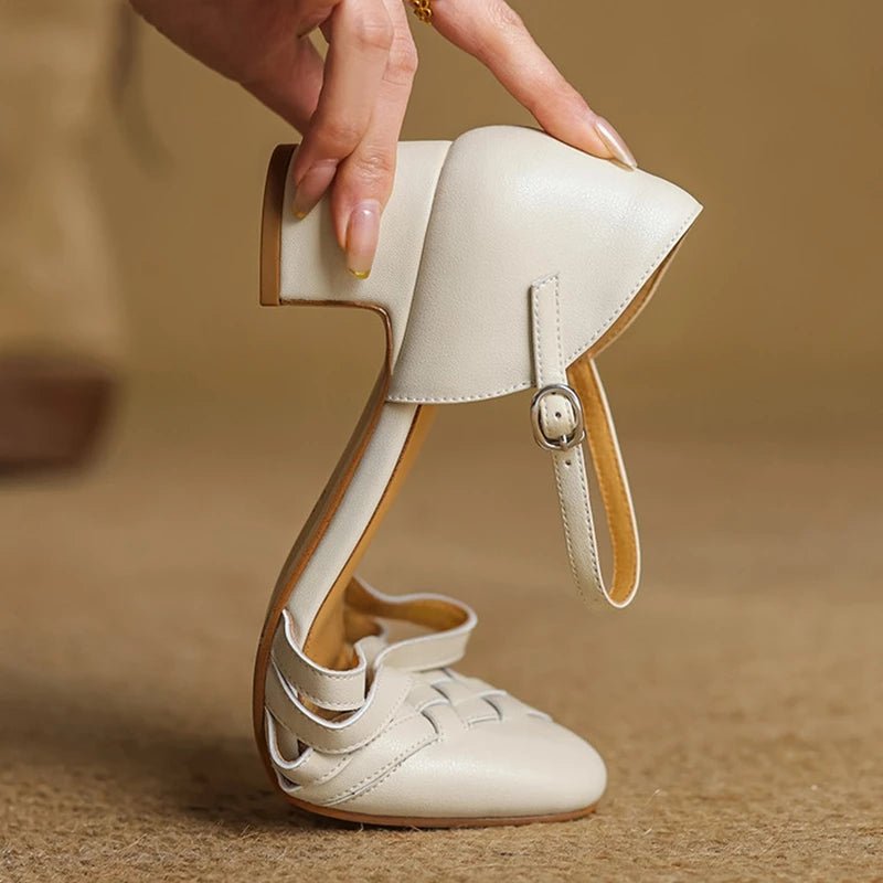 Women's Ankle Strap Block Heel Sandals