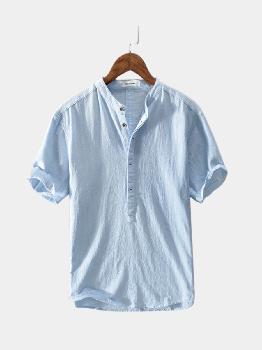 Men's Short Sleeve Henley Shirt