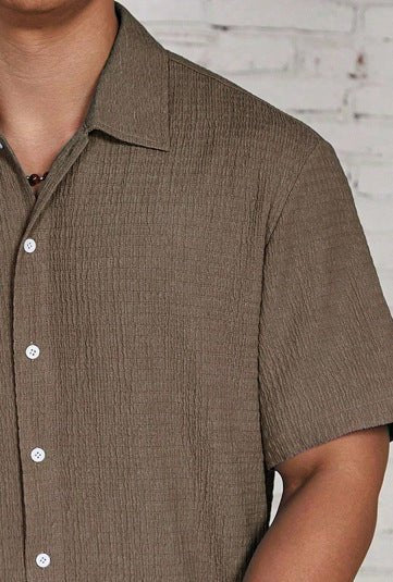 Men's Short-Sleeve Shirt - Brown