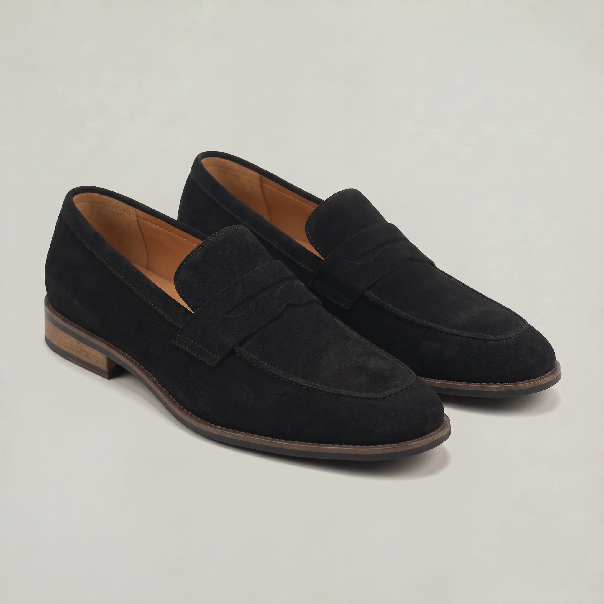 Men's Suede Penny Loafers