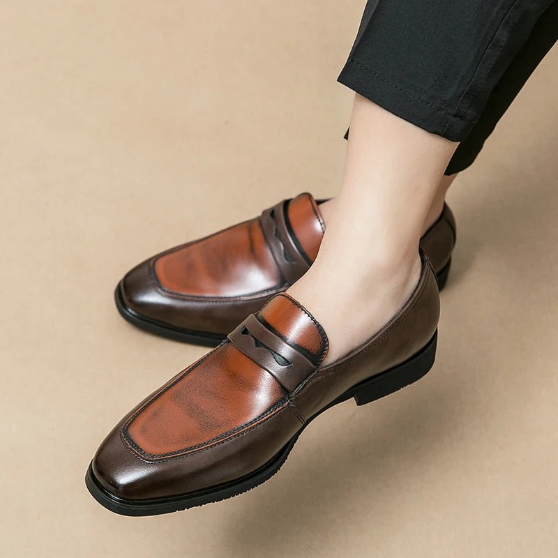 Men's Color-Block Penny Loafers