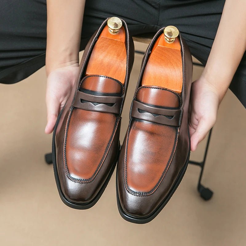 Men's Color-Block Penny Loafers