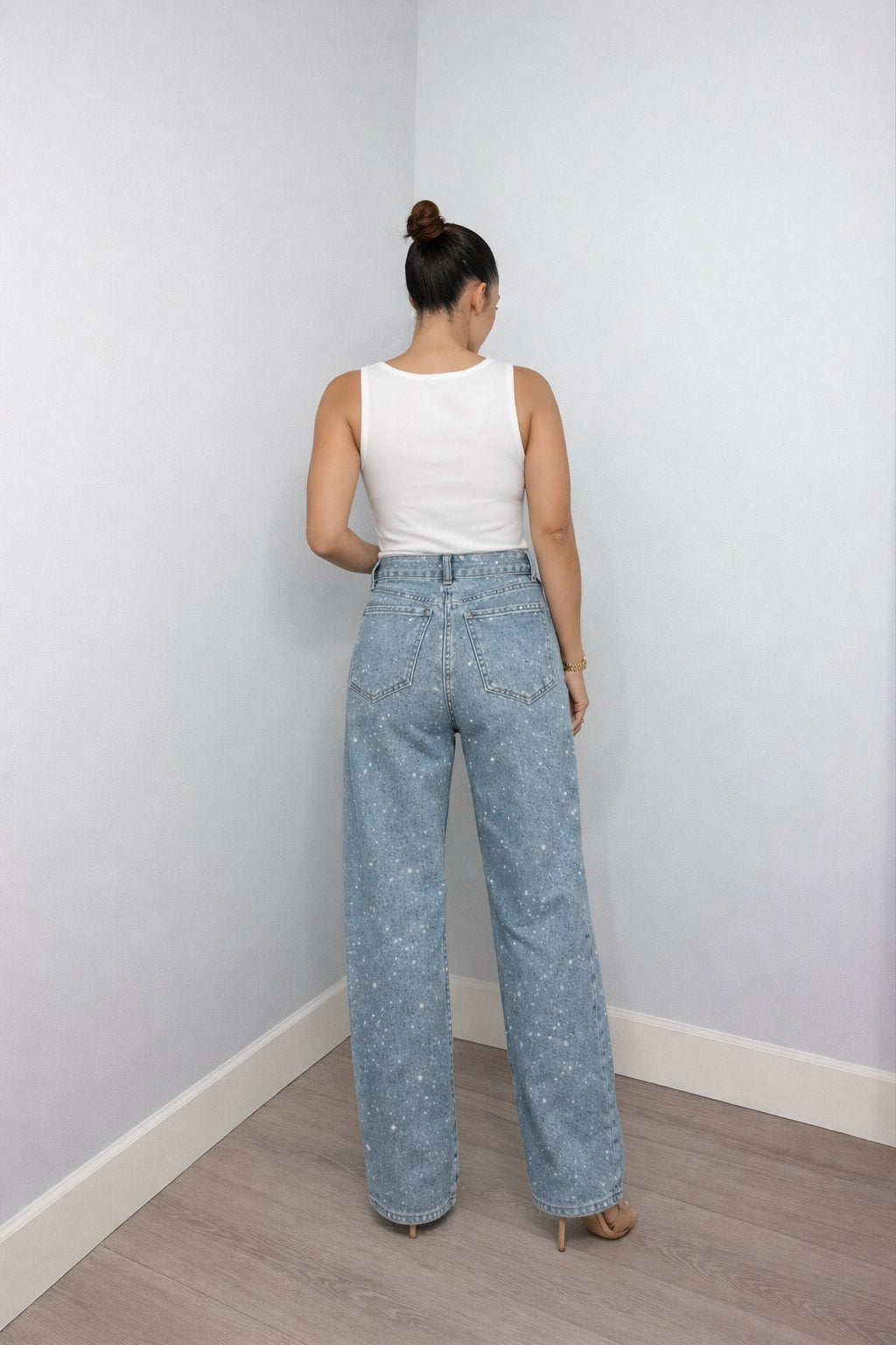 Women's High-Waisted Wide-Leg Jeans
