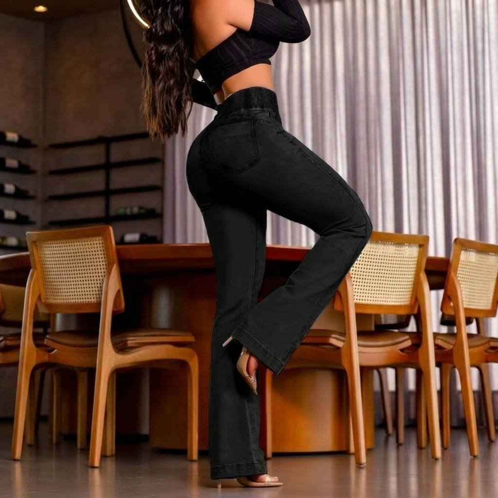 Women's High-Waisted Flare Jeans