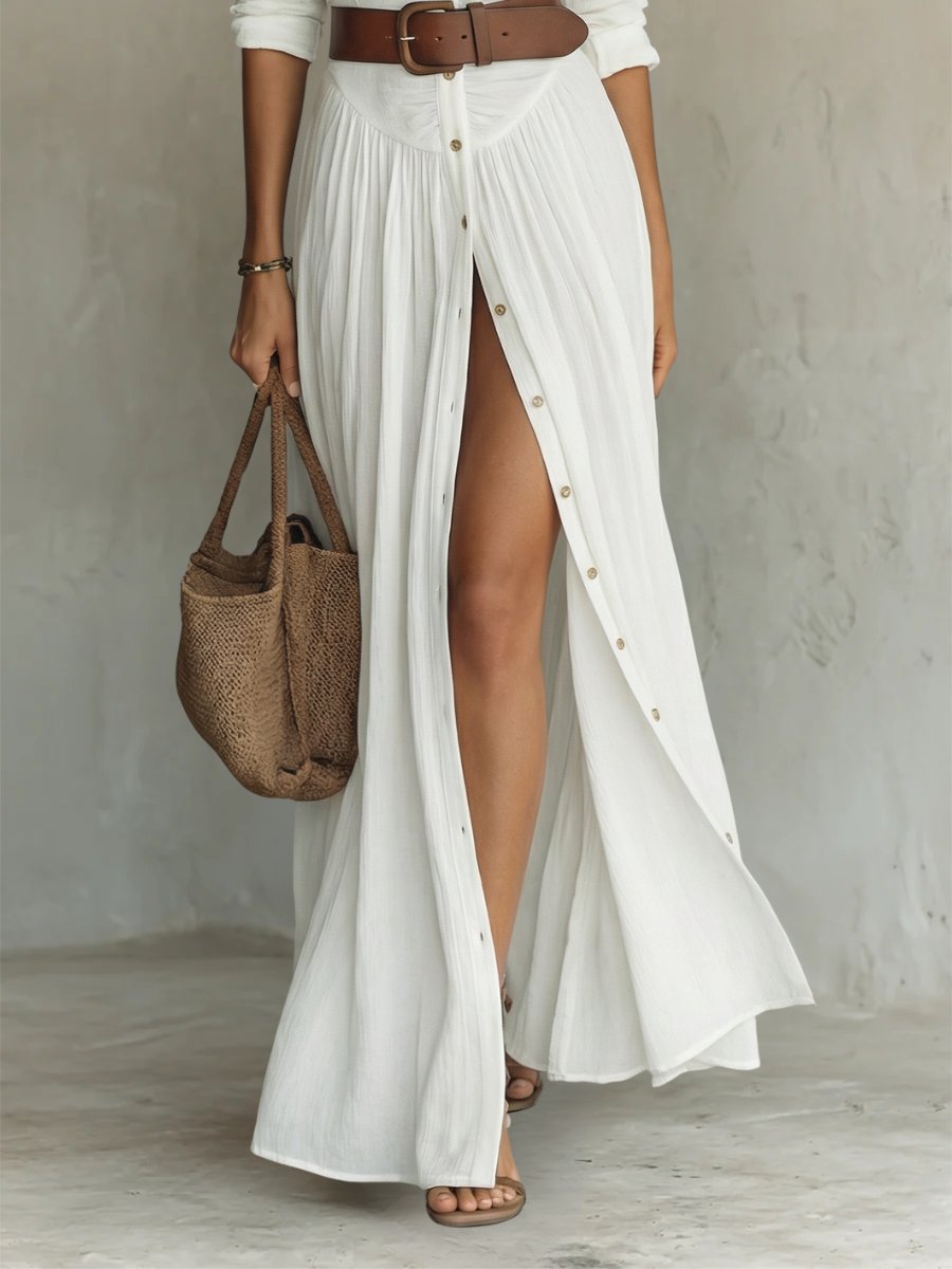 Women's Vacation Maxi Shirt Dress