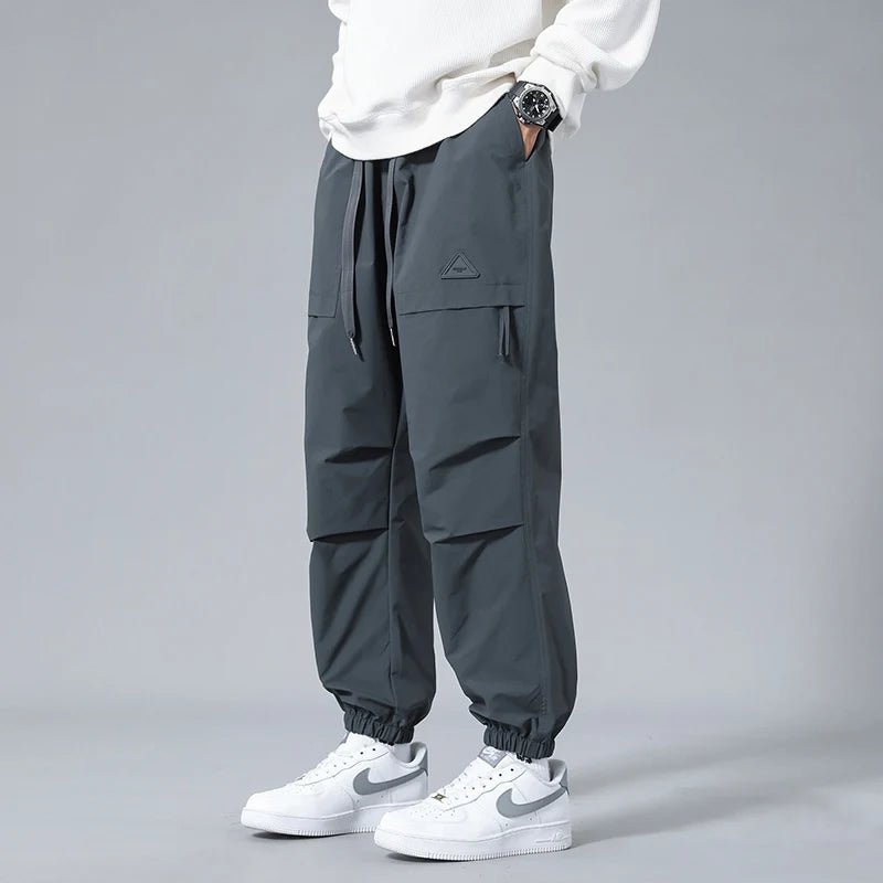 Men's Cargo Joggers - Grey
