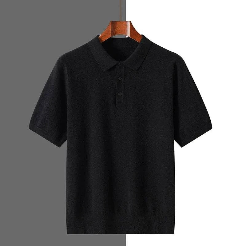 Short Sleeve Polo Shirt - Black
