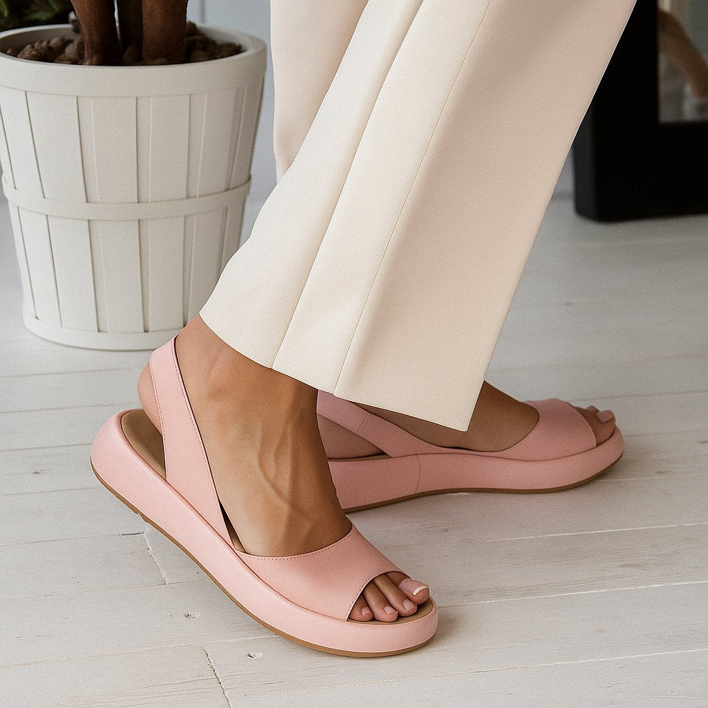 Women's Platform Slingback Sandals - Pink