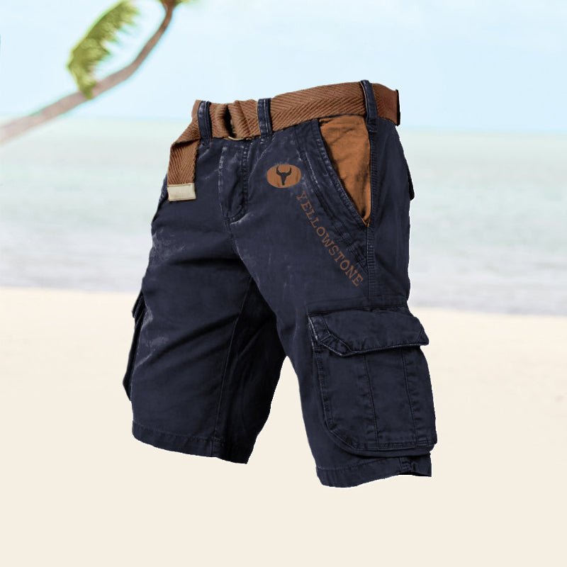 Men's Cargo Shorts - Marine Blue