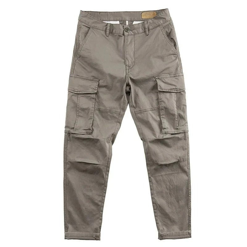 Men's Cotton Twill Cargo Pants - Gray