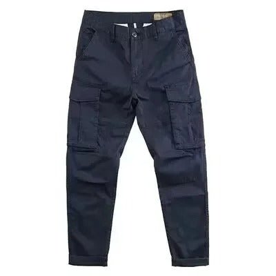 Men's Cotton Twill Cargo Pants - Blue