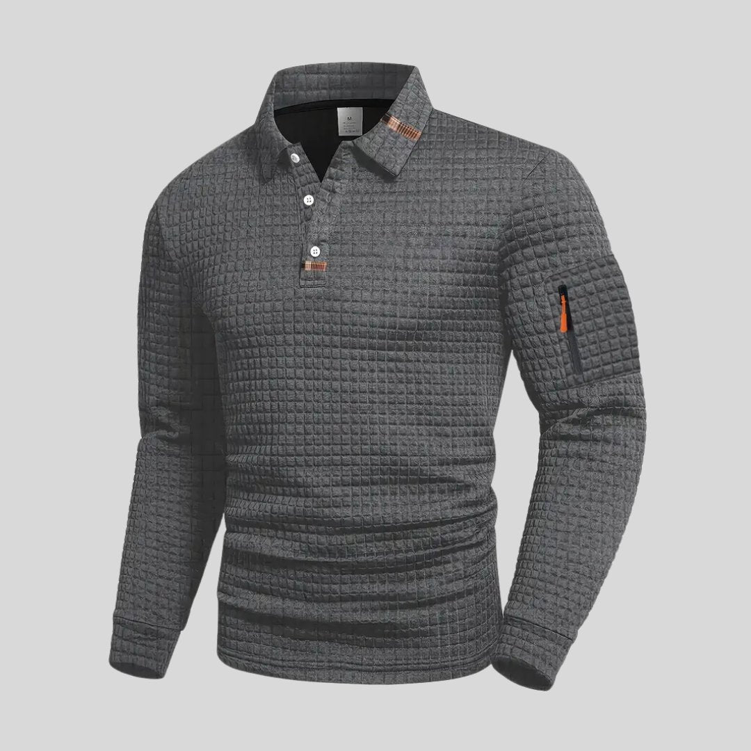 Men's Slim Polo Shirt - Grey