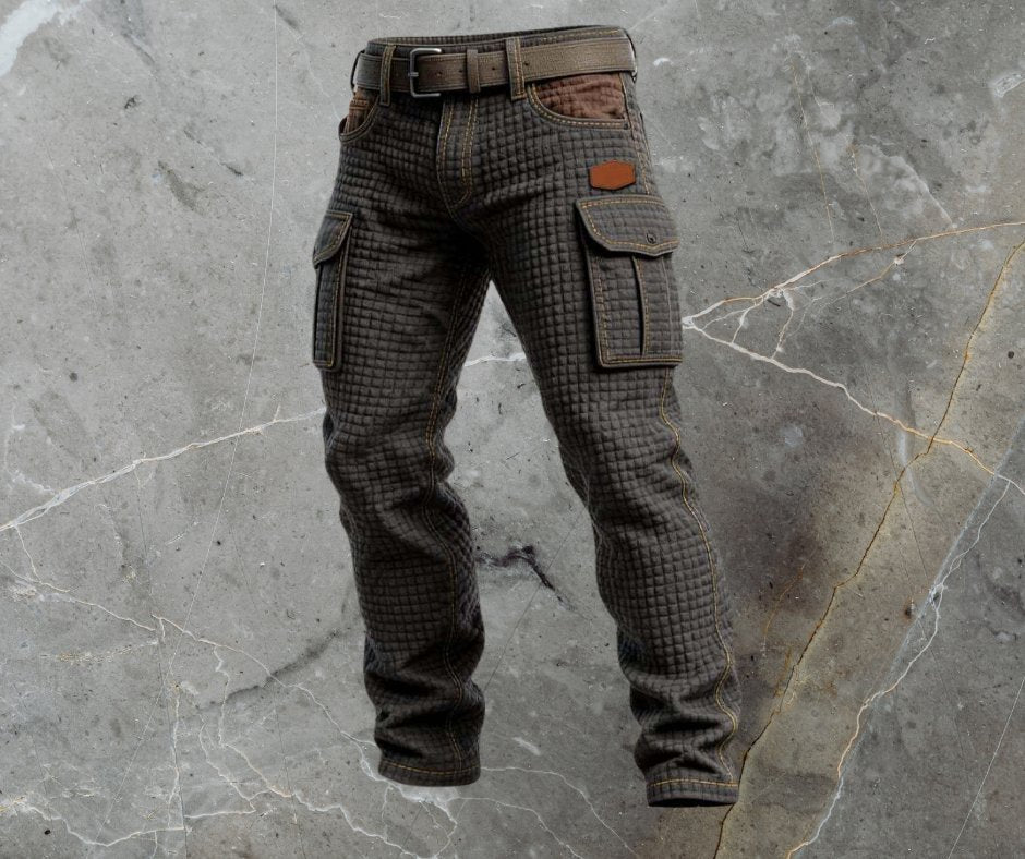 Men's Tapered Cargo Pants - Black