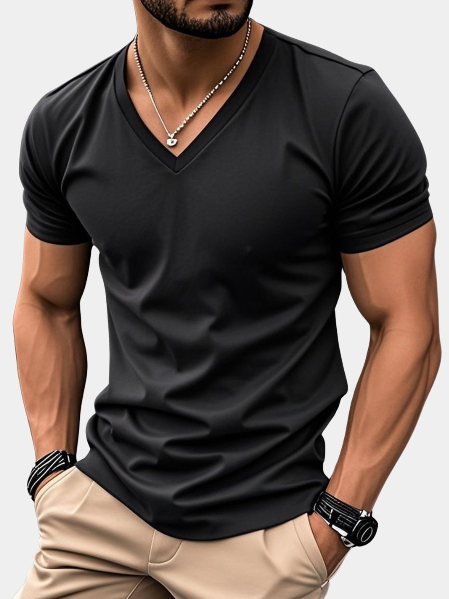 Men's Slim-Fit V-Neck T-Shirt