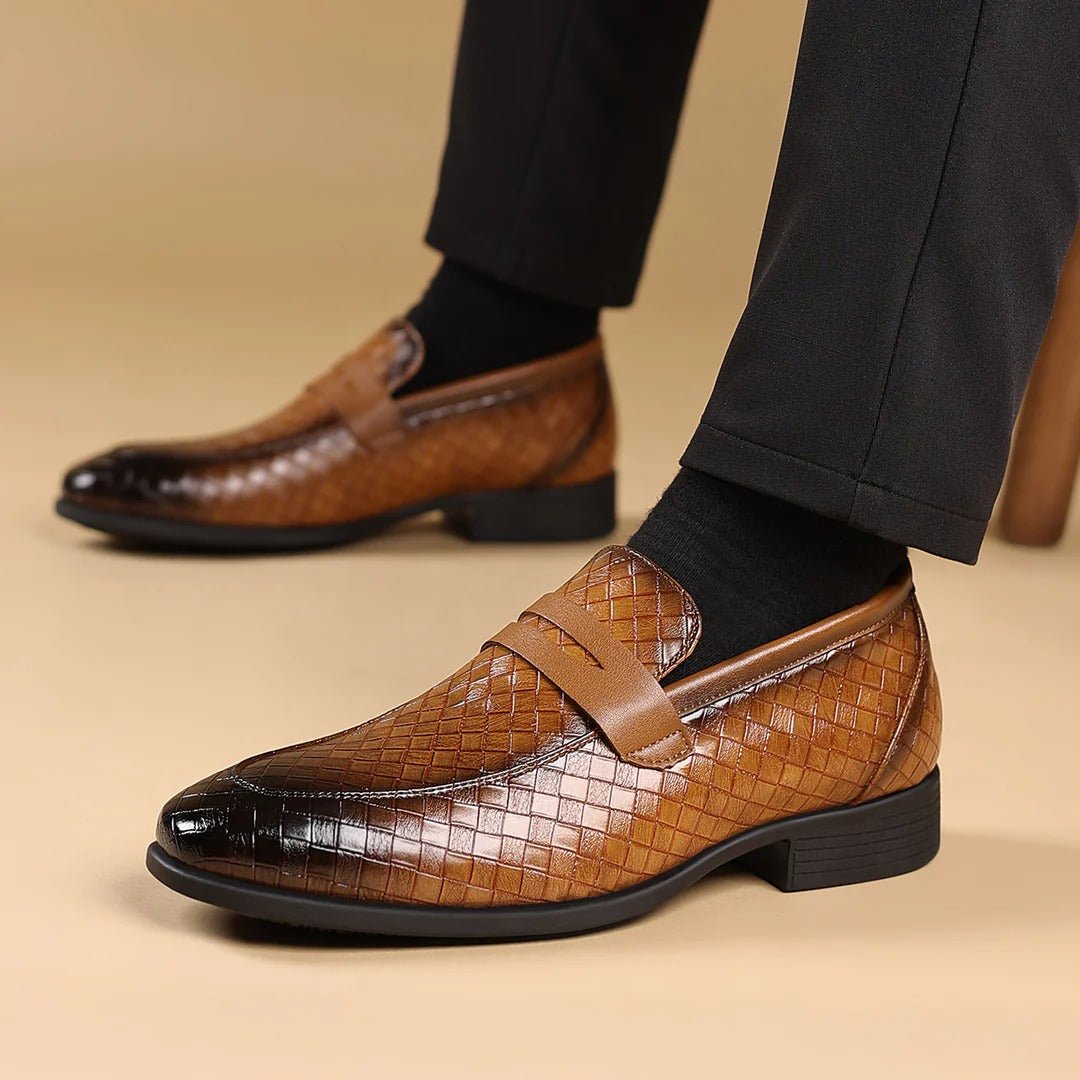 Men's Woven Penny Loafers