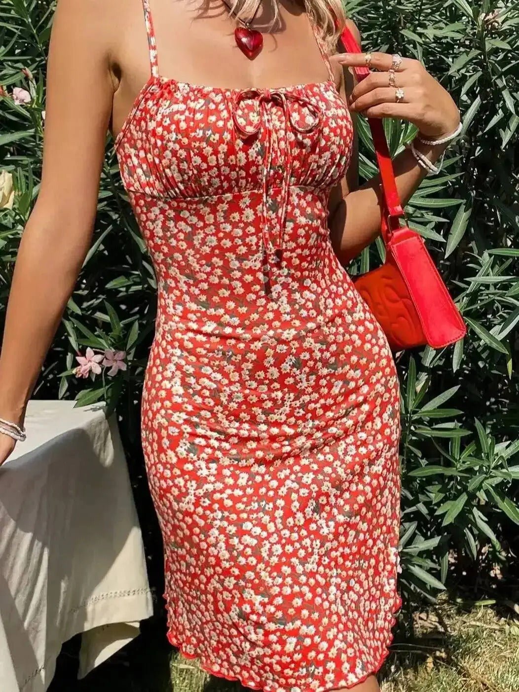 Women's Floral Ruched Mini Sundress