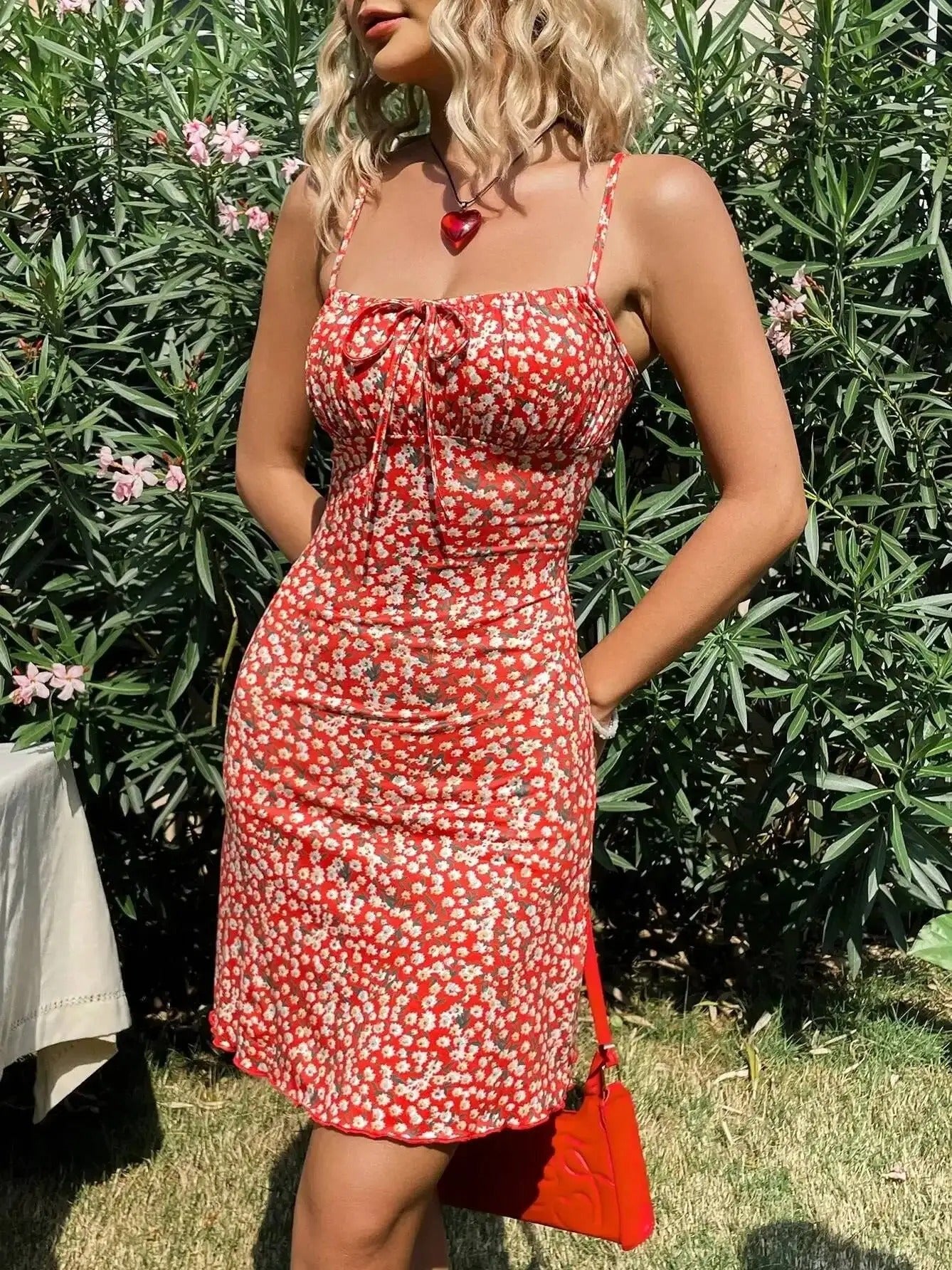 Women's Floral Ruched Mini Sundress