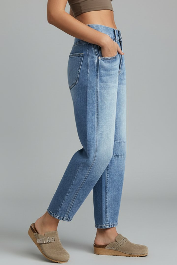 Women's High-Rise Barrel Jeans