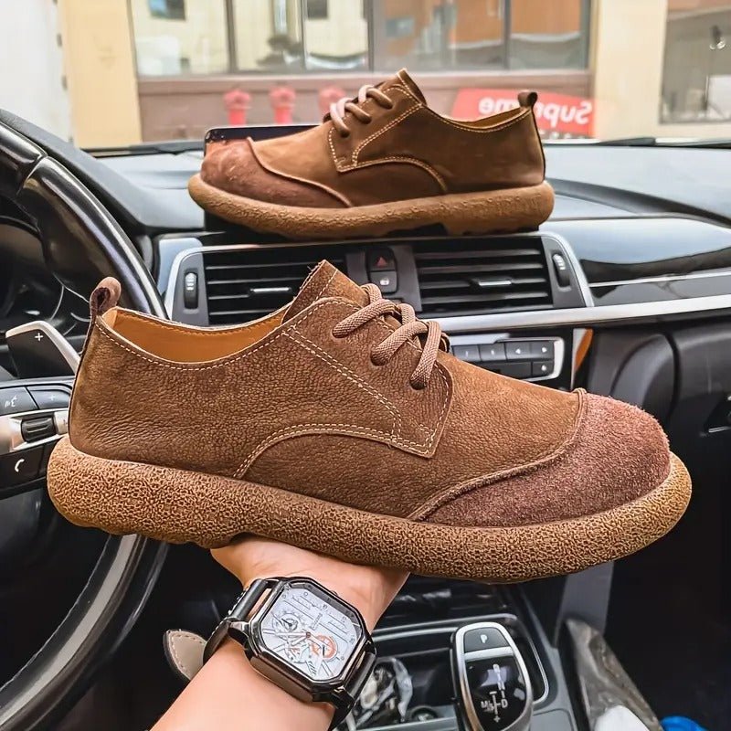 Unisex Leather Derby Shoes