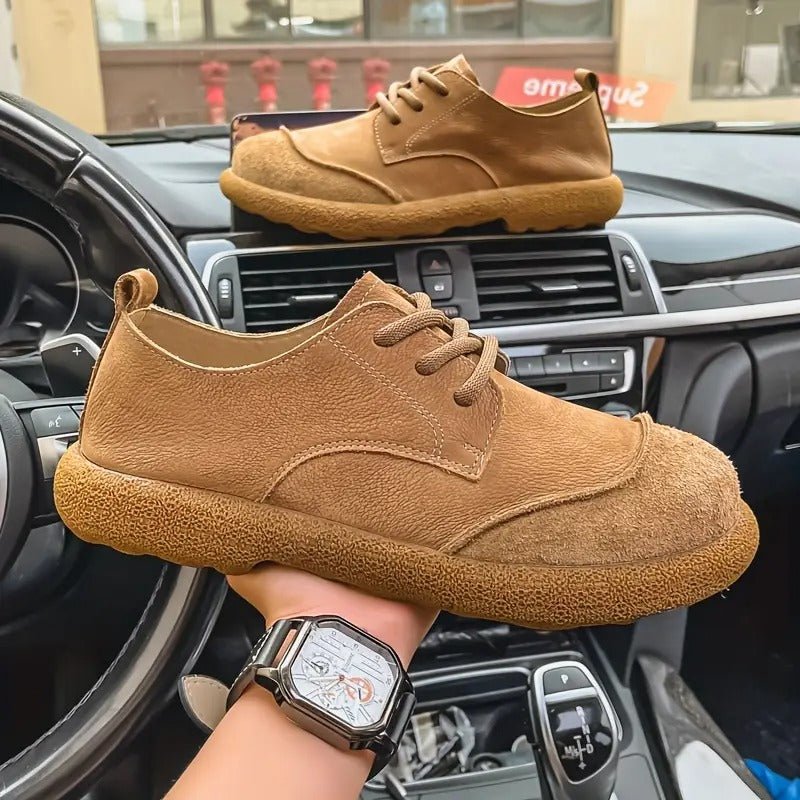 Unisex Leather Derby Shoes