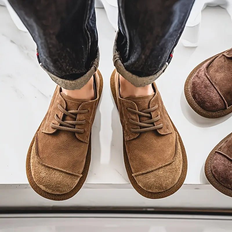 Unisex Leather Derby Shoes