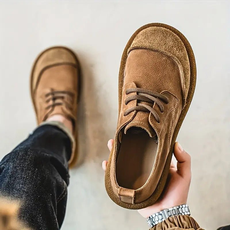 Unisex Leather Derby Shoes
