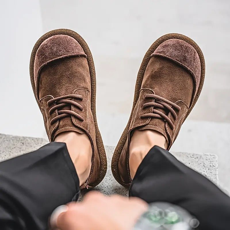 Unisex Leather Derby Shoes
