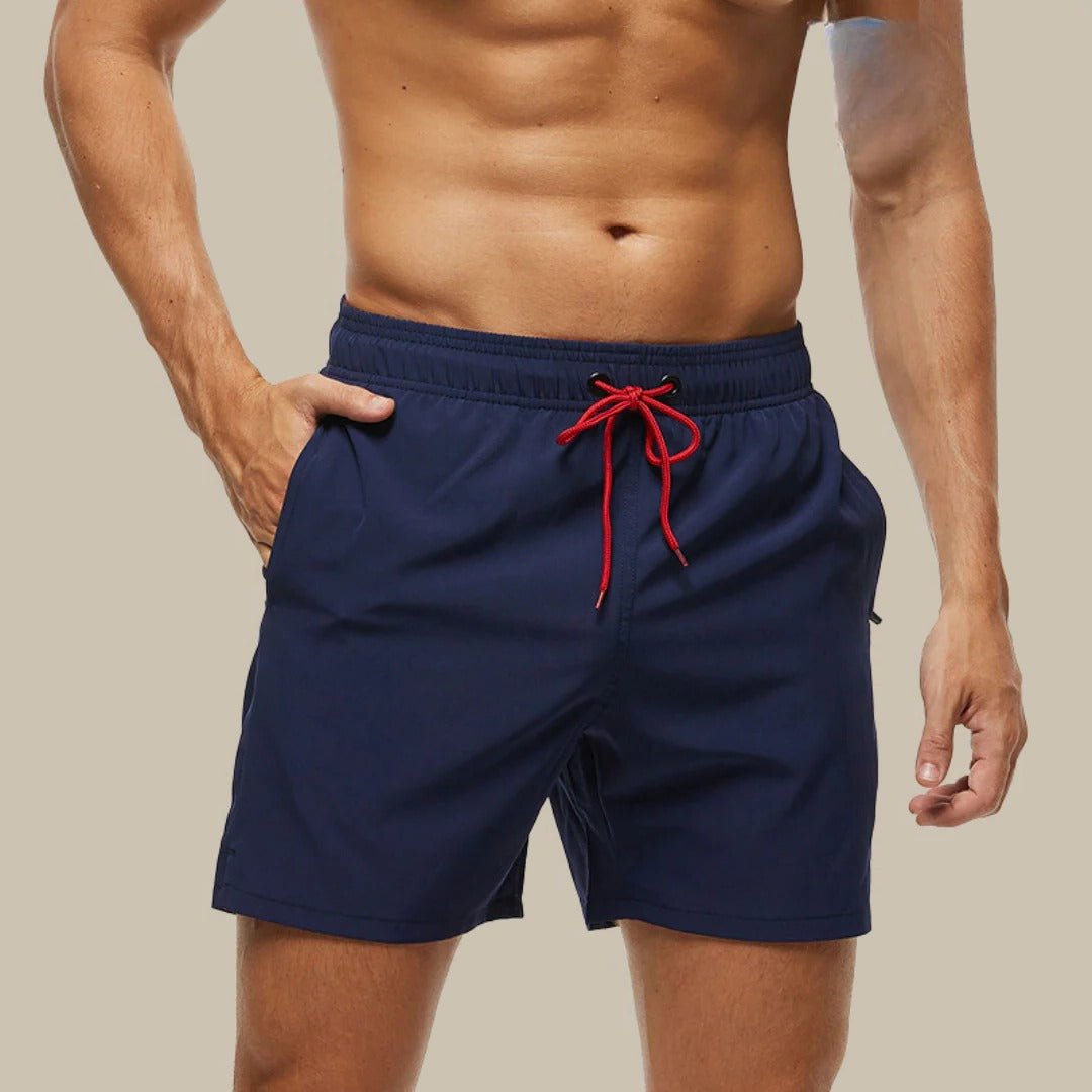 Men's Beach Swim Shorts - Navy Blue