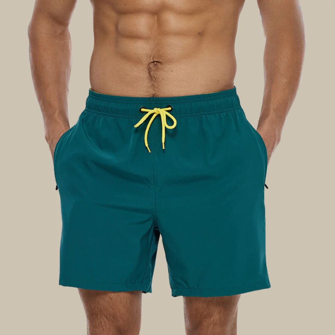 Men's Beach Swim Shorts - Teal