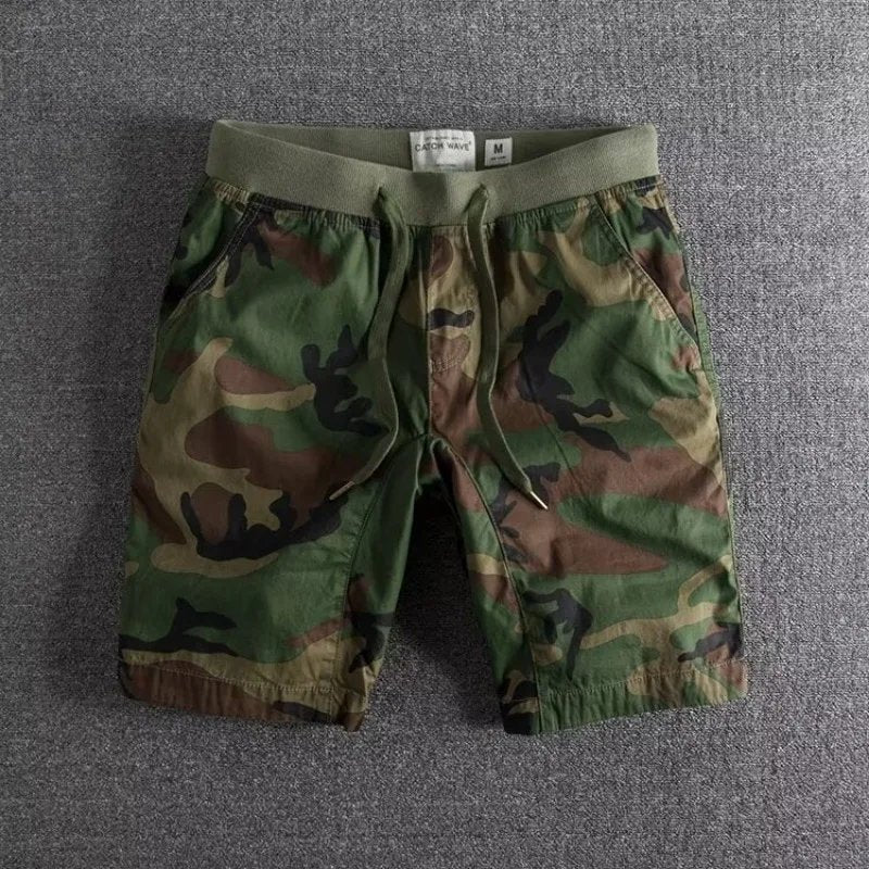 Men's Camo Cargo Shorts - Army Green