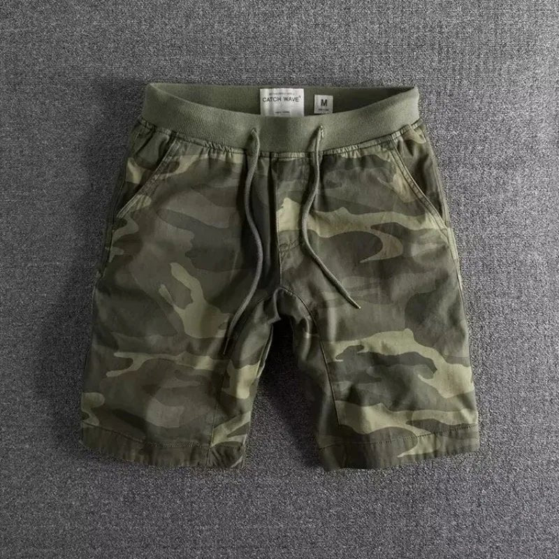 Men's Camo Cargo Shorts - Green