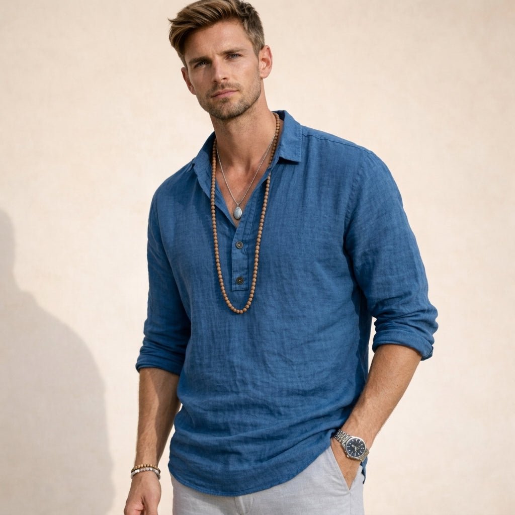 Men's Vacation Shirt - Blue