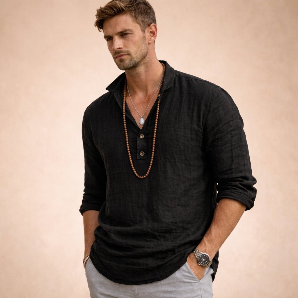 Men's Vacation Shirt - Black