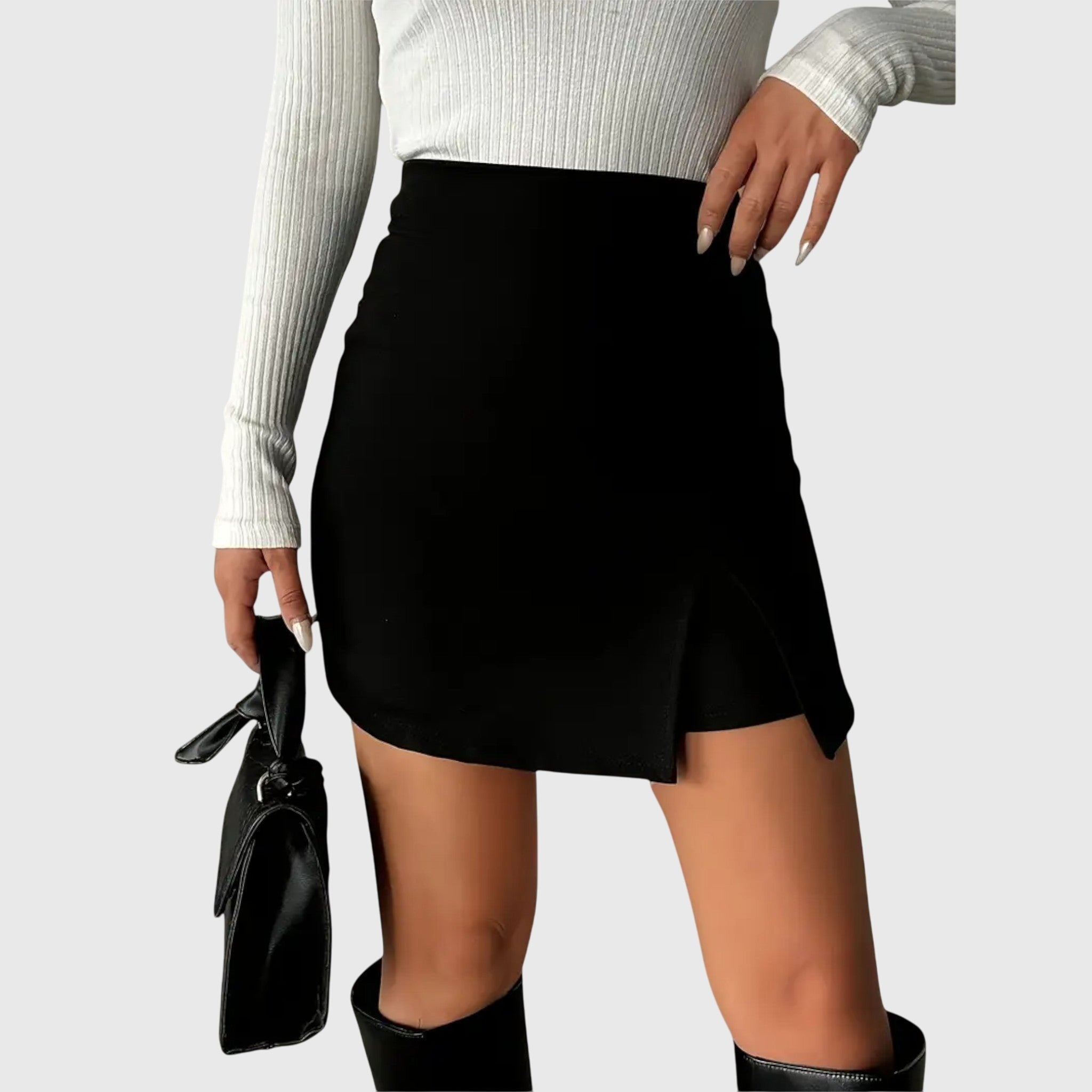 Women's Asymmetric Bodycon Skort