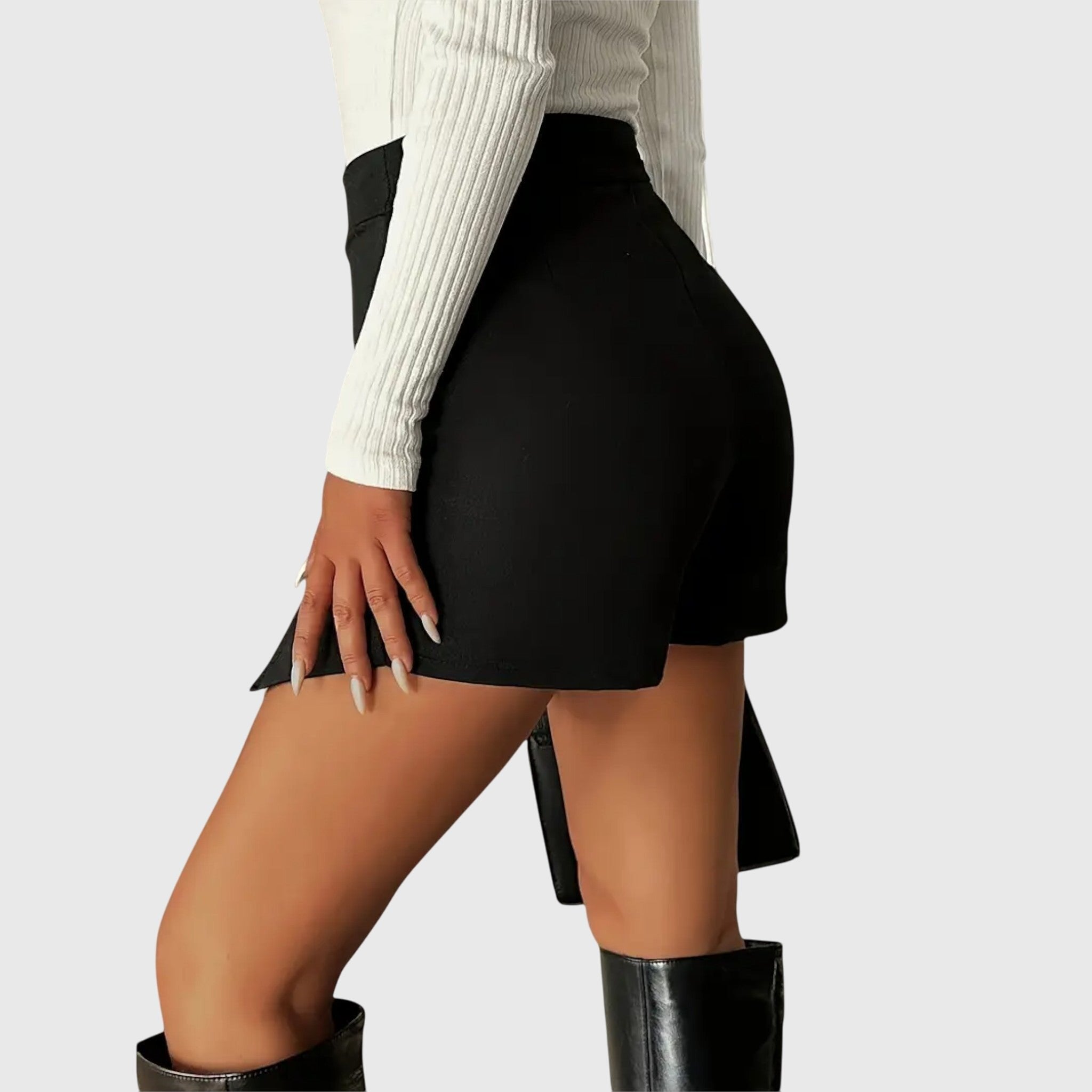 Women's Asymmetric Bodycon Skort