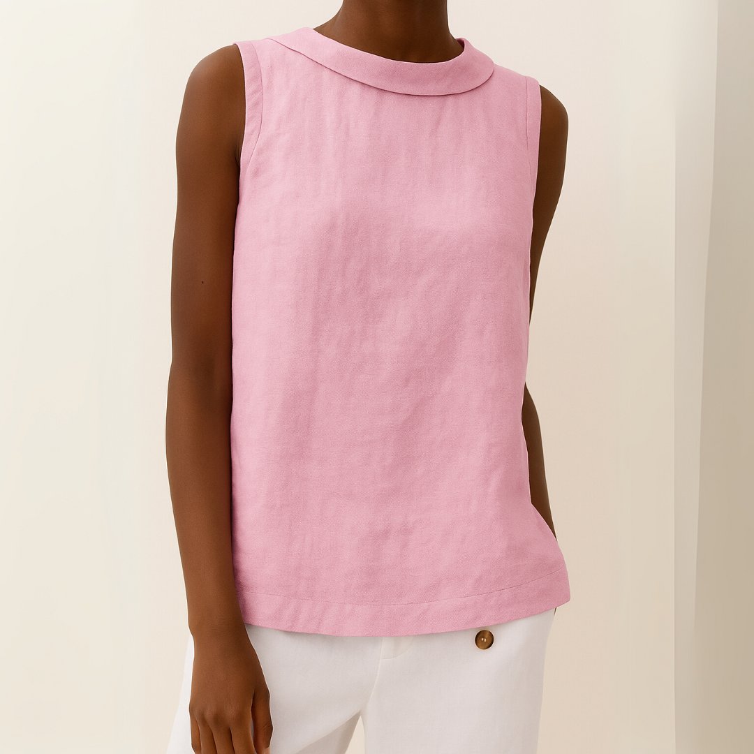 Women's Sleeveless Blouse - Pink